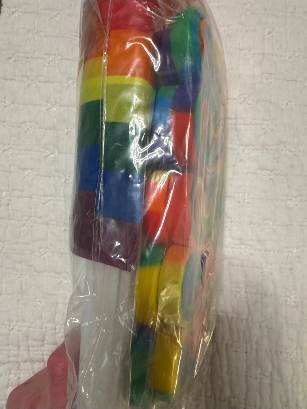 NWT RAINBOW PRIDE FLAGS & WRISTBANDS Multicolor Party Decorations